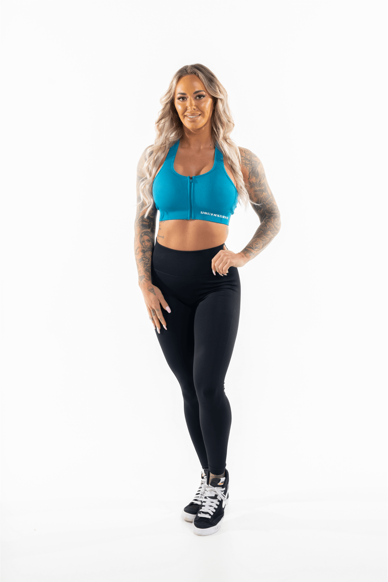 Uncensored Ribbed Zip Top